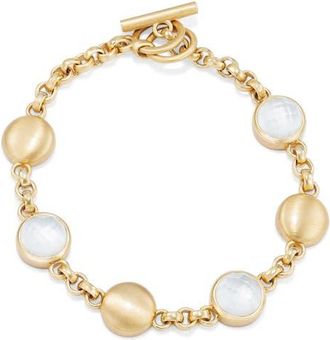 Dean Davidson Galleria Station Bracelet in Iridescent Pearl/gold at Nordstrom
