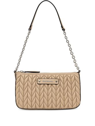 Karl Lagerfeld quilted chain shoulder bag - women - Polyurethane - One Size - Neutrals