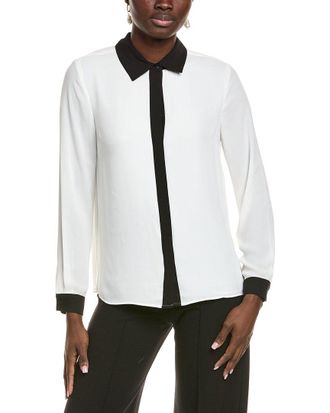 T Tahari Solid Blouse