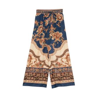 Zimmermann Pantaloni Aster Relaxed - - Trousers - Donna - Blu - L