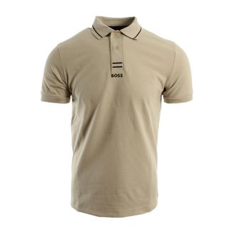 HUGO BOSS Tops, Heren, Beige, M, Katoen, Paule Polo
