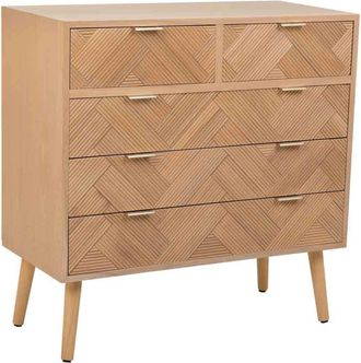 Wanderlust Deco C&oacute;moda de madera 80x39,5x81 marr&oacute;n