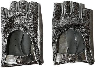 Chanel leather gloves - Silver