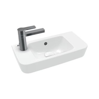 Villeroy & Boch V&b Handwaschbecken O.novo Compact 500x250mm M &Uuml;l Hl Links Wei&szlig; Antibac C+