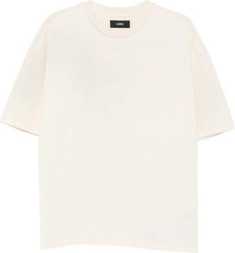 Amiri Bandana Patch Oversized Tee - Heren - T-shirts - Wit - M - Katoen - Tops