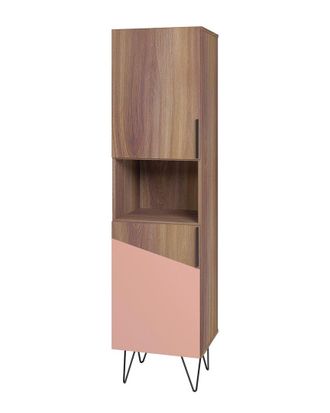 Manhattan Comfort Beekman 17.51 Narrow Bookcase Cabinet