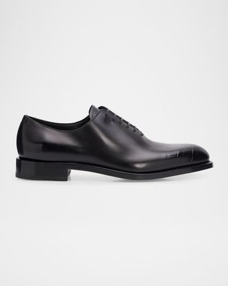 Ferragamo Men & apos;s Angiolo Croc-Embossed Leather Oxfords