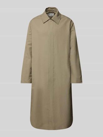 Calvin Klein Jeans Mantel mit Kentkragen in Oliv, Gr&ouml;&szlig;e XL