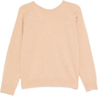 Maison Margiela Rondgebreide trui - Dames - Ronde hals truien - Bruin - L - Truien & Vesten