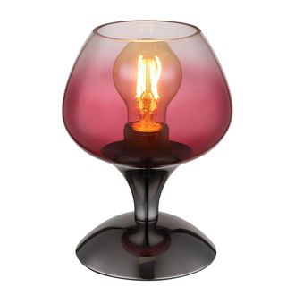 Globo Lighting L&aacute;mpara De Mesa - Maxy - Rosa - Vidrio - &Oslash; 15cm - E27
