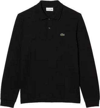 Lacoste Zwart poloshirt klassieke stijl - Heren - Polos - Zwart - S - Katoen - Tops