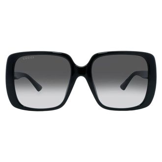 Gucci Grey Gradient Square Ladies Sunglasses GG0632SA 001 56