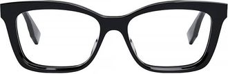 Fendi Demo Square Ladies Eyeglasses FE50057I 001 52