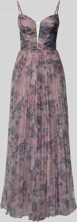 Laona Regular Fit Abendkleid mit floralem Allover-Print in Rose, Gr&ouml;&szlig;e 32