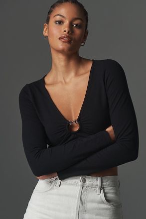 Maeve Tack House Long-Sleeve Top