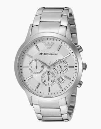 Emporio Armani Mens Emporio Armani AR2458 Renato Chronograph Mens Watch - Silver