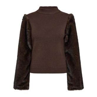 Co'Couture Jerseys de cuello alto - Knitwear - Mujer - Marr&oacute;n - XS