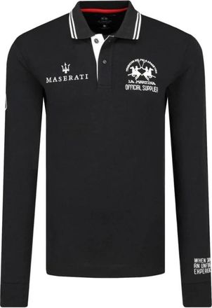 La Martina Heren, Tops, Zwart, Maat: 3XL Katoen