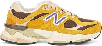 New Balance Gele platte schoenen met ABZORB-technologie - Heren - Sneakers - Geel - 39 1/2 EU - Leer - Schoenen