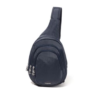 Baggallini Womens Securtex Anti-Theft Multi Zip Sling