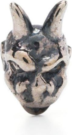 Yohji Yamamoto Gargoyle single earring - men - Brass - One Size - Silver
