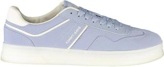Tommy Hilfiger Blauwe Leren Dames Sneaker - Dames - Sneakers - Blauw - 41 EU - Leer - Schoenen