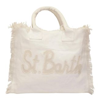 Saint Barth Tote Bags, female, White, Size: ONE SIZE Vanity Tote Bag