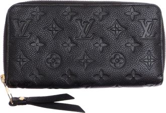 Louis Vuitton Infini Navy Monogram Empreinte Long Wallet (Bi-Fold) (Pre-Owned)