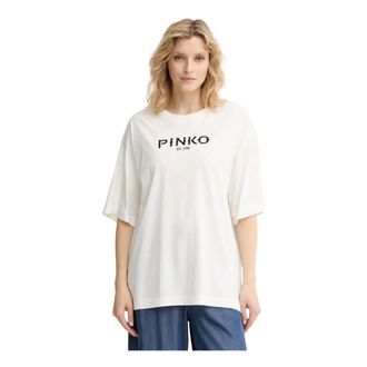 Pinko Pinko, Dames, Tops, Beige, Maat: S Katoen