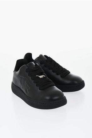 Burberry Low Leather Sneakers with Embossed Logo size 39,5