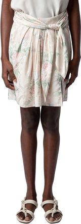 Zadig&Voltaire Joji Jac Chaines Faded Silk Skirt