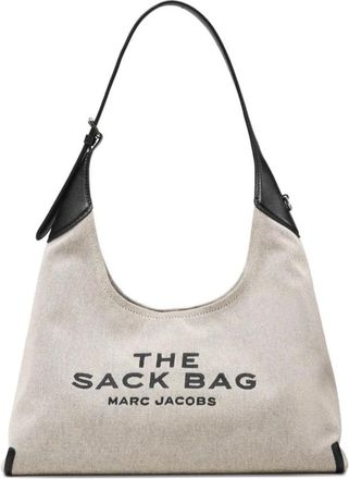 Marc Jacobs Tassen, Dames, Grijs, ONE Size, Leer, The Sack Bag Canvas Tote
