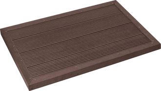 ML Design Ml-design Elemento De Suelo De Wpc Para Ducha Solar Marr&oacute;n 101 X 63 X 5,5 Cm Base Antideslizante Incluye Material De Montaje Placa Exterior Pavimento 