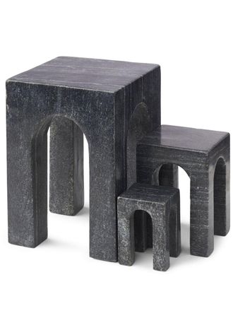 Gejst Arkis bookends (set of three) - unisex - marble - OS - Black