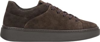 Estro & Luminara Dames Premium Italiaans Echt Velours Sneakers Donkerbruin Estro Er 00120355 - Dames - Sneakers - Bruin - 36 EU - Leer - Schoenen