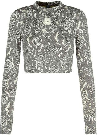 adidas by Stella McCartney Snake Print Polyester Blend Sweater