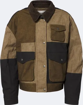 Isabel Marant Risla patchwork cotton jacket