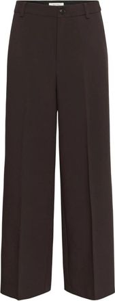 Part Two Ninnesa PW PA Wijde Broek - Dames - Wijde Broeken - Bruin - XS - Polyester - Broeken