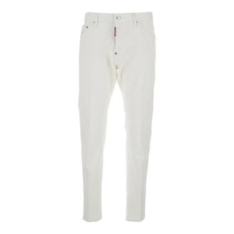 Dsquared2 Five-pocket Jeans - male - Dsquared2 - Slim Fit Jeans - White - 2XL - Jeans