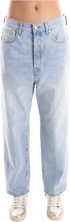 People Elisa Jeans - Dames - Regular Fit Jeans - Blauw - W29 - Katoen - Jeans
