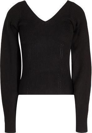 8 by YOOX VISCOSE BLEND OFF SHOULDER RIBBED TOP