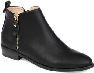 Journee Collection Ellis Round Toe Bootie in Black at Nordstrom Rack, Size 7.5