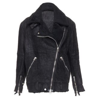 Acne Studios Velocite Shearling Zip Oversized Biker