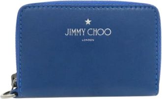 Jimmy Choo London Pre-owned Coin Purse - Dames - Vintage Accessoires - Blauw - ONE Size - Leer - Vintage