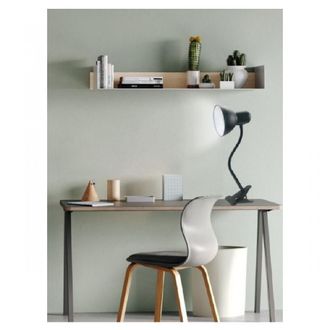 Trade Shop Trade Shop Traesio - Trade Shop - Lampada Snodabile Da Scrivania Luce Tavolo Braccio Flessibile Orientabile Pinza - Negro
