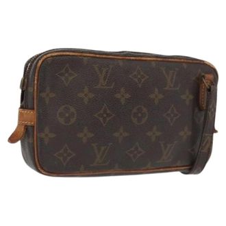Louis Vuitton Pre-owned Canvas Cross Body Bag - Dames - Pre-owned - Bruin - Maat: ONE Size