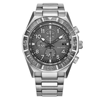 Citizen Nighthawk Gray Dial Stainless Steel Bracelet CA0890-54H