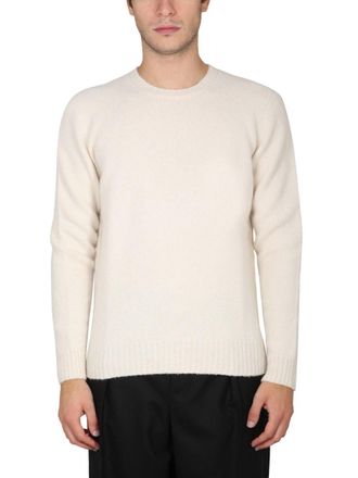 Drumohr Grey Crewneck Knit Sweater