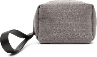 Brunello Cucinelli Precious Monili bead-embellished clutch - women - Fabric/Brass - OS - Grey