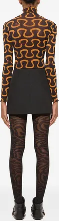 Pucci Printed Silk Blouse - Black